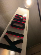 Load image into Gallery viewer, 4D Red Neon Laser Cut Style Number Plates