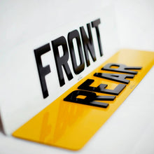 Load image into Gallery viewer, 4D 3mm Laser Cut Style Number Plates