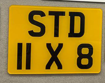 Square deals number plates