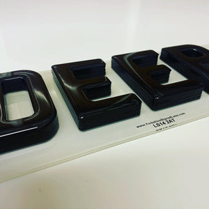 5D 15mm Gel Style Number Plates