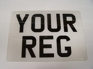 Square Registration Plate for Car or Van