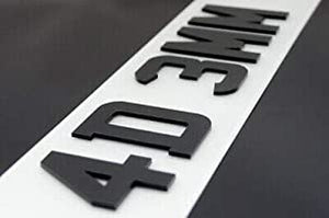 4D 3mm Laser Cut Style Number Plates